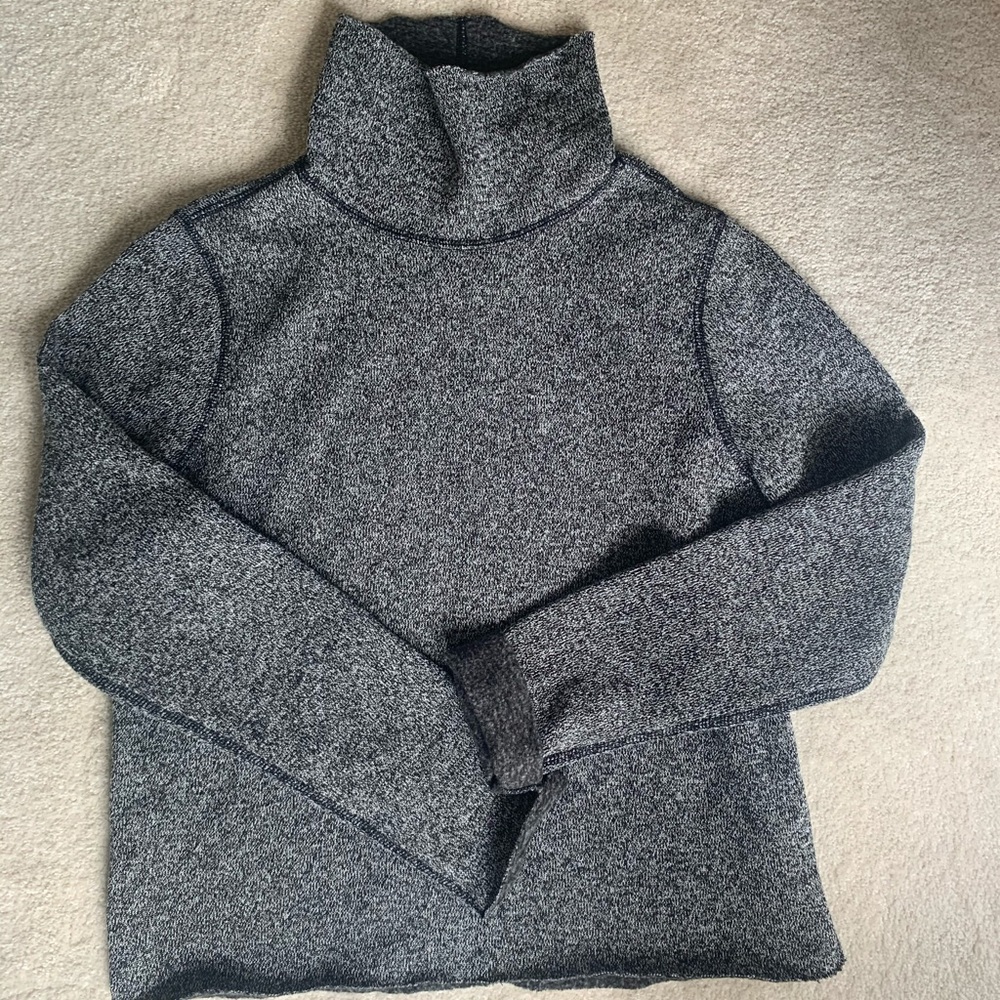 Mock neck cozy turtle neck pullover